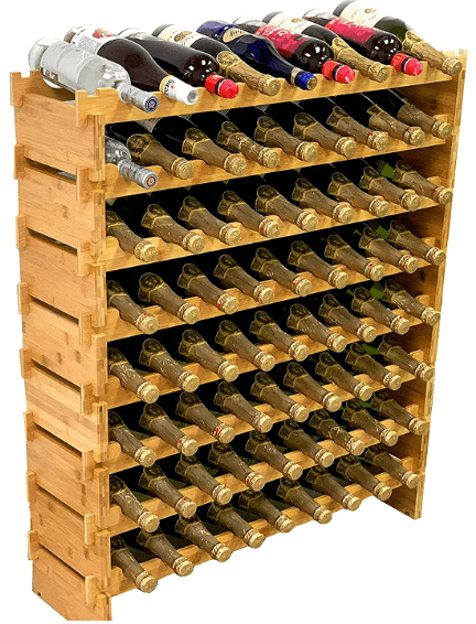 DECOMIL 72 Bottle Modular Wine Rack