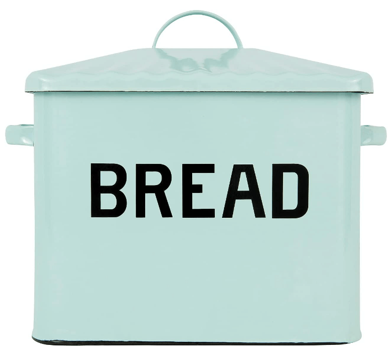 Creative Co-Op Enameled Bread Box